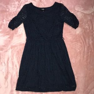 Dark Blue Lace Dress